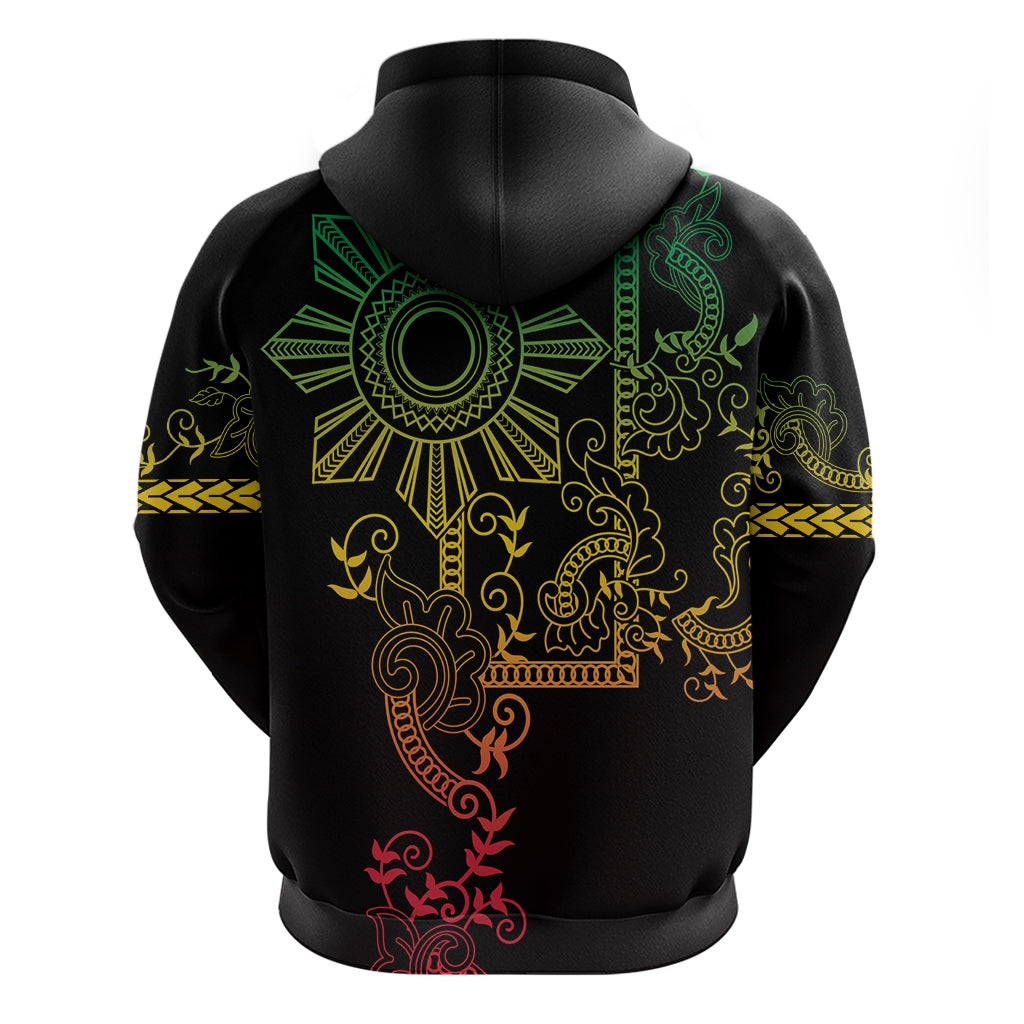 Filipino Sun Tribal Tattoo Hoodie Philippines Inspired Barong Reggae Art LT9