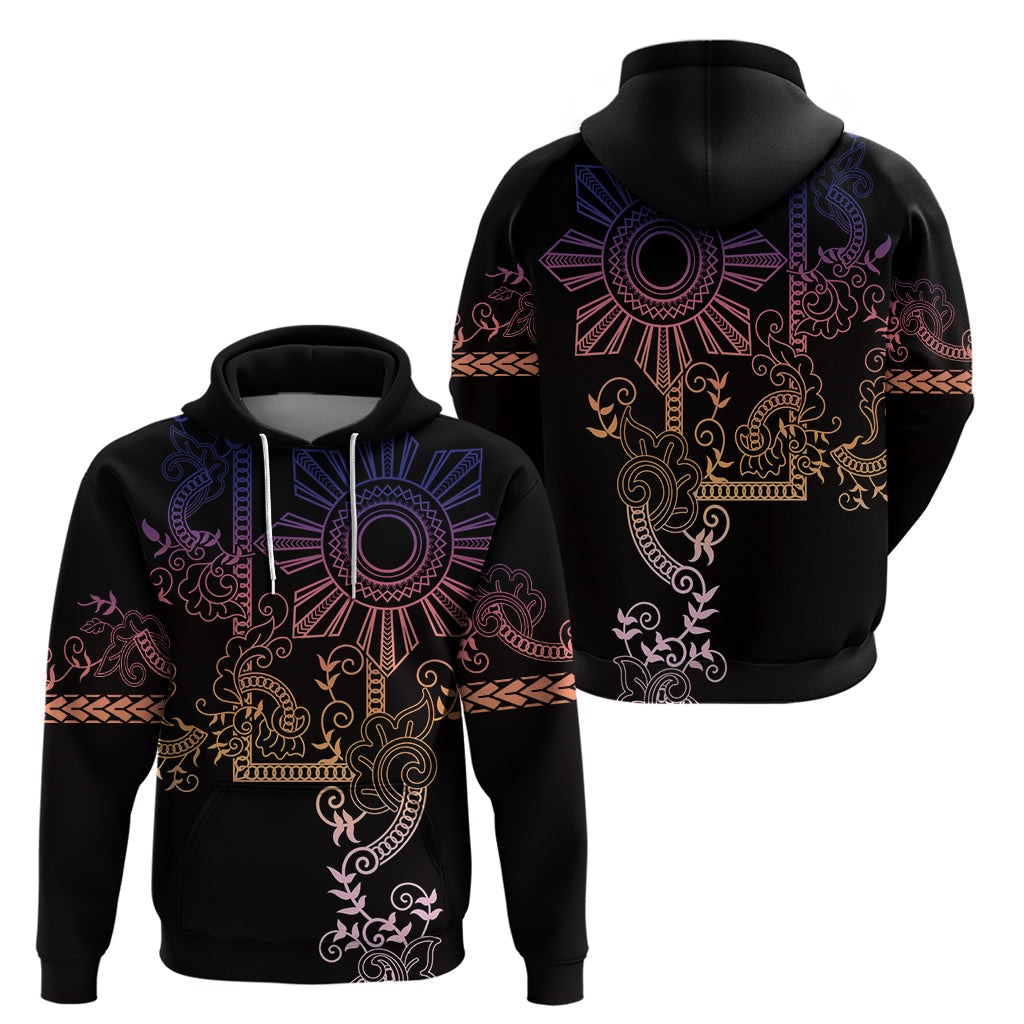 Filipino Sun Tribal Tattoo Hoodie Philippines Inspired Barong Pink Art LT9