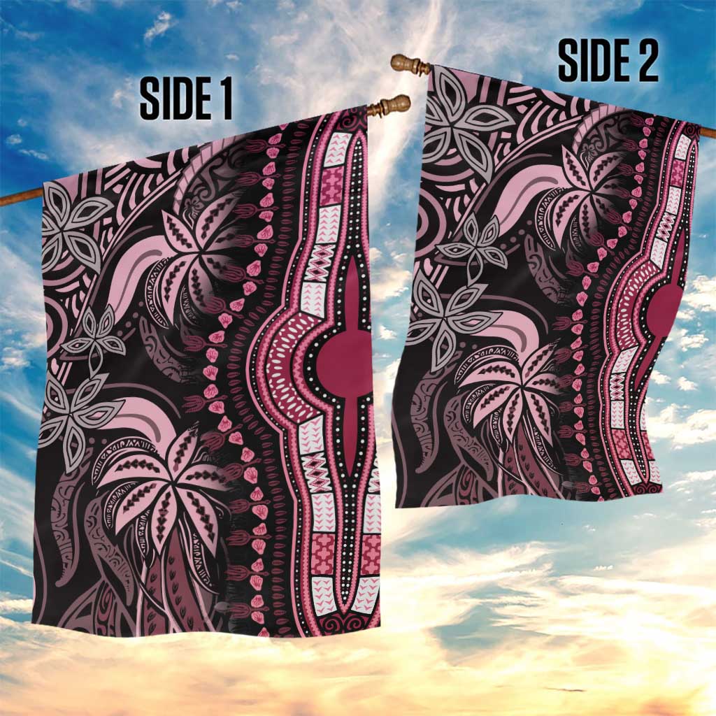 Polynesia Mixed African Dashiki Garden Flag Afro-pacific Culture - Pink LT9
