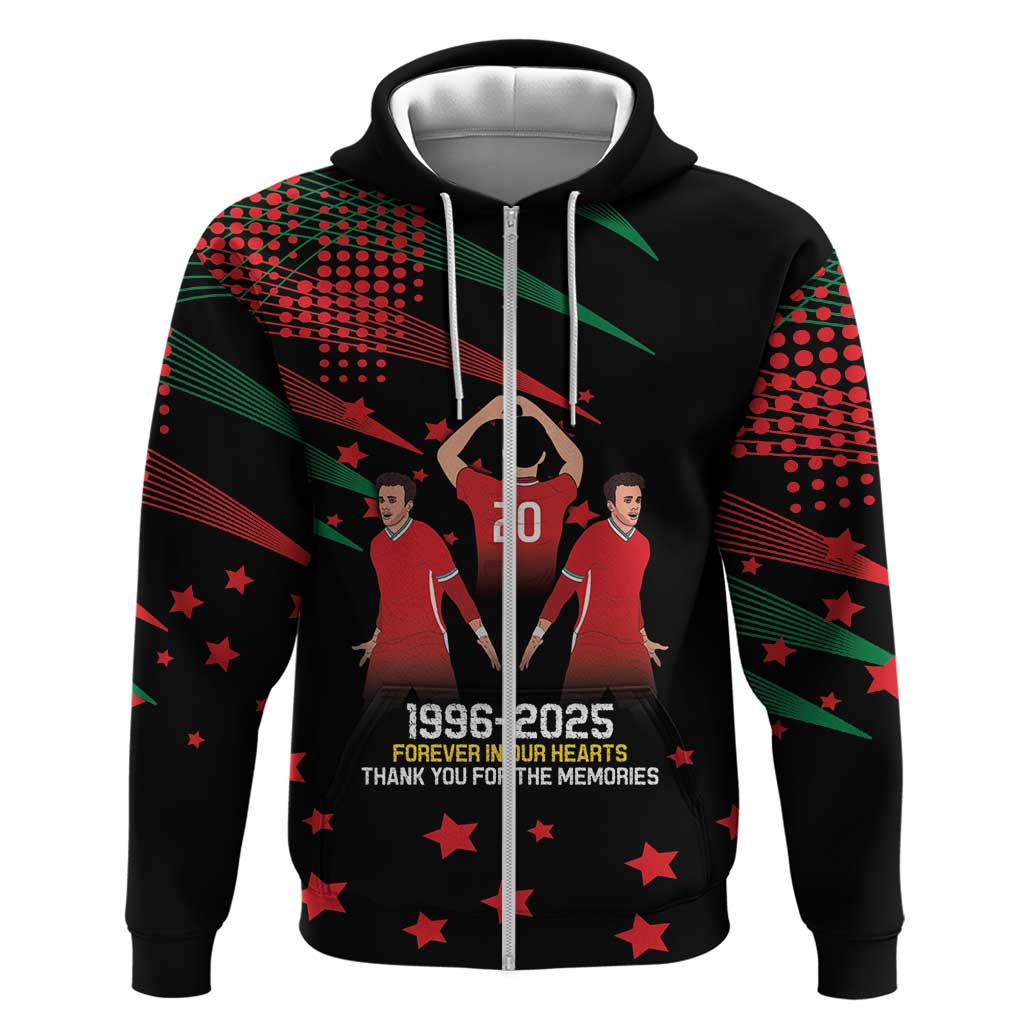 Portuguese Footballer Memorial Hoodie 1996-2025 Forever In Our Hearts LT9