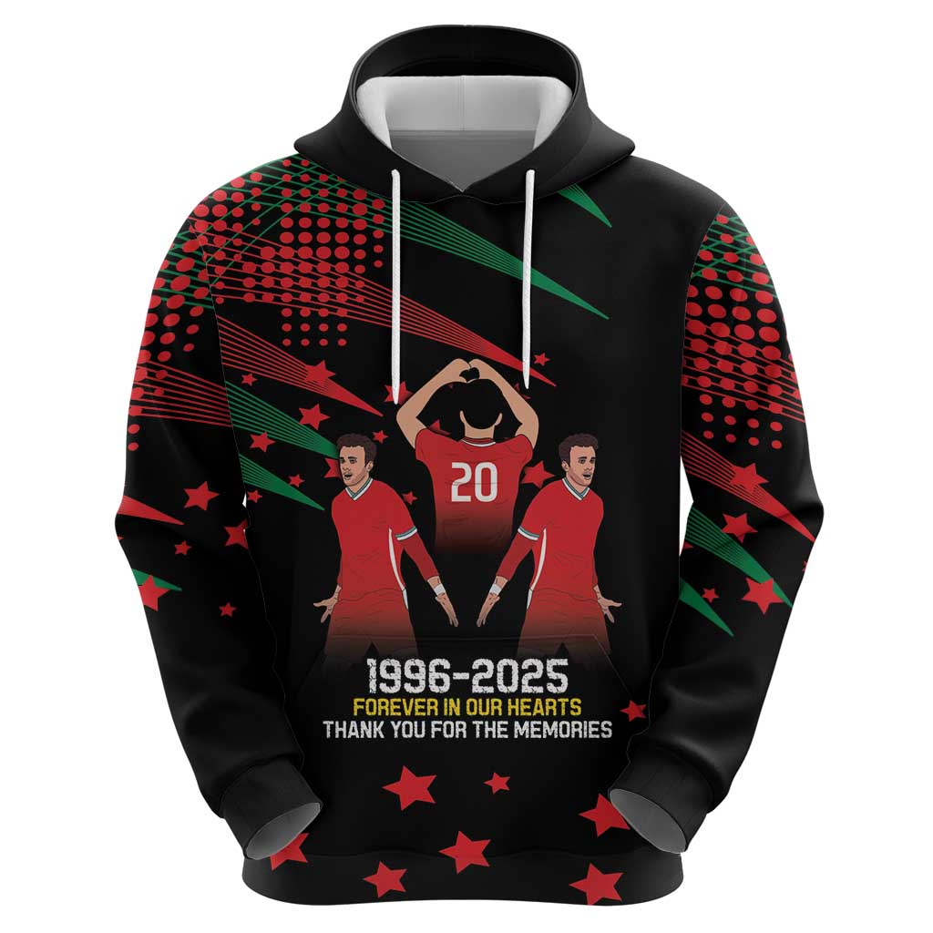 Portuguese Footballer Memorial Hoodie 1996-2025 Forever In Our Hearts LT9