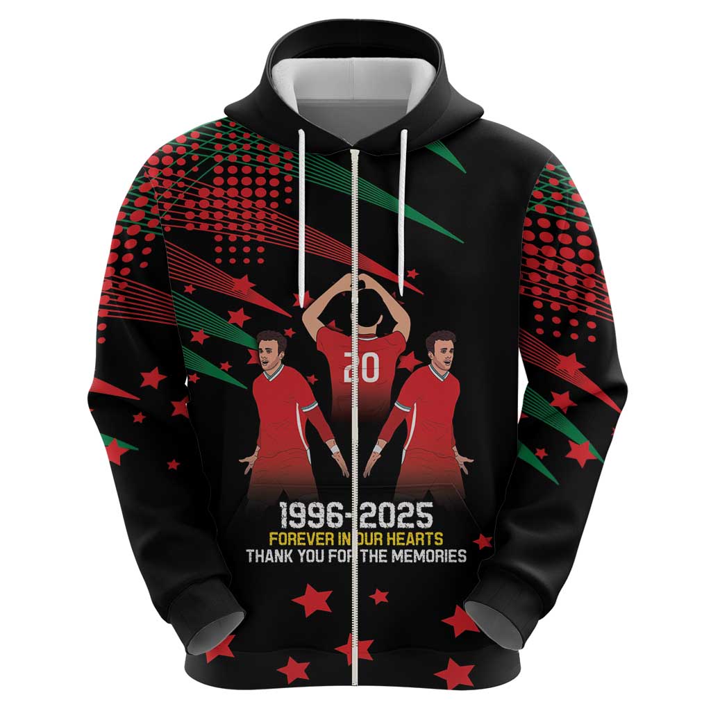 Portuguese Footballer Memorial Hoodie 1996-2025 Forever In Our Hearts LT9