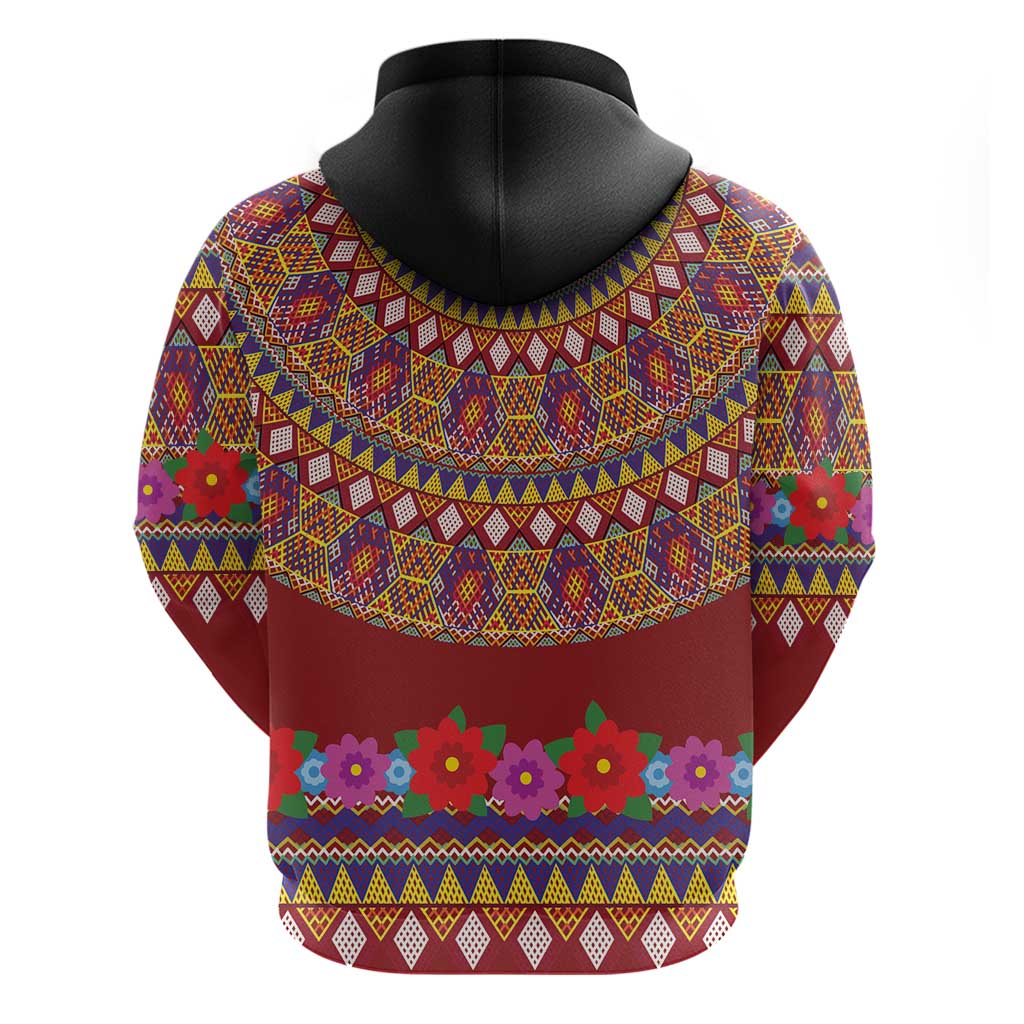 Greenland Costume Hoodie Tradional Kalaallisuut Pattern LT9
