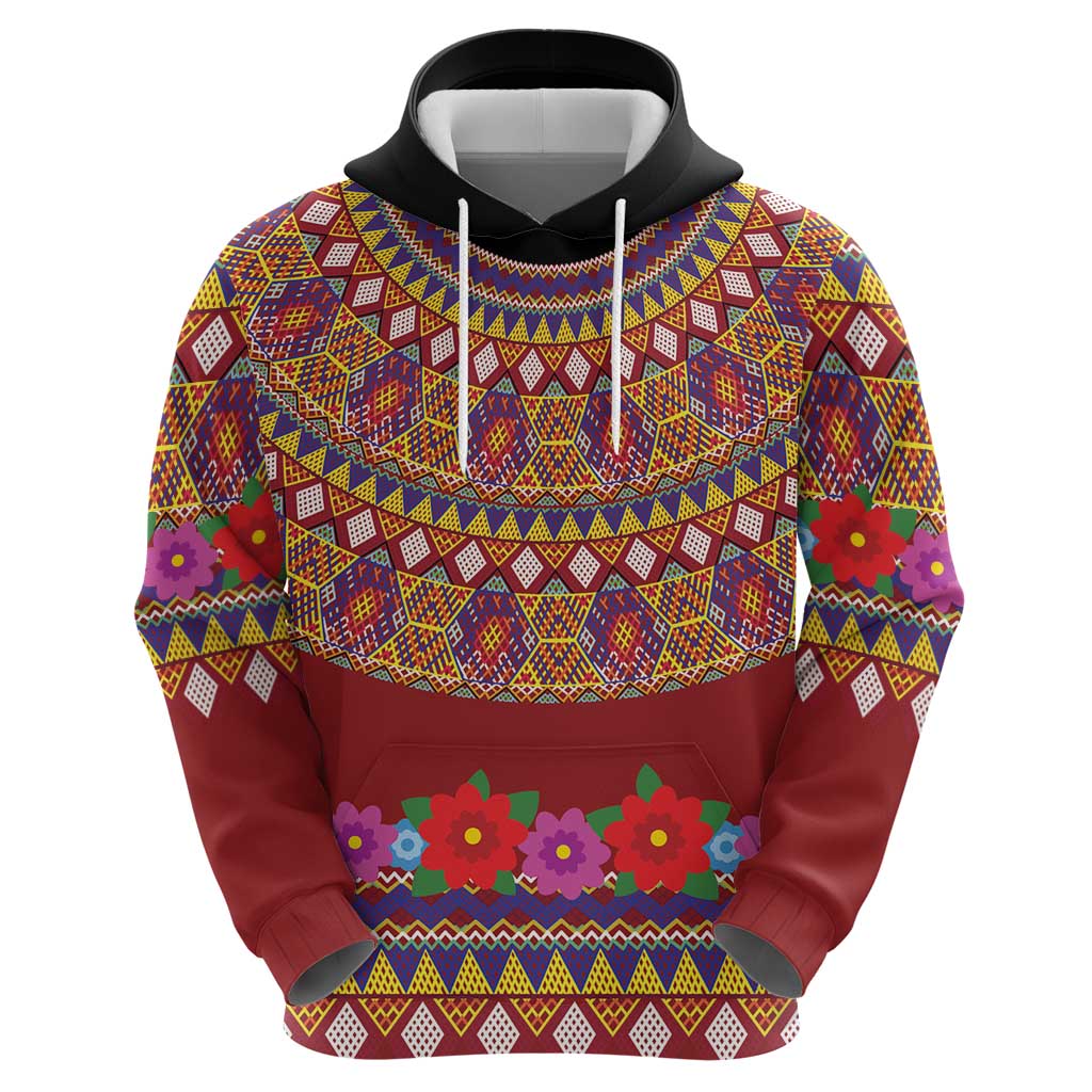 Greenland Costume Hoodie Tradional Kalaallisuut Pattern LT9