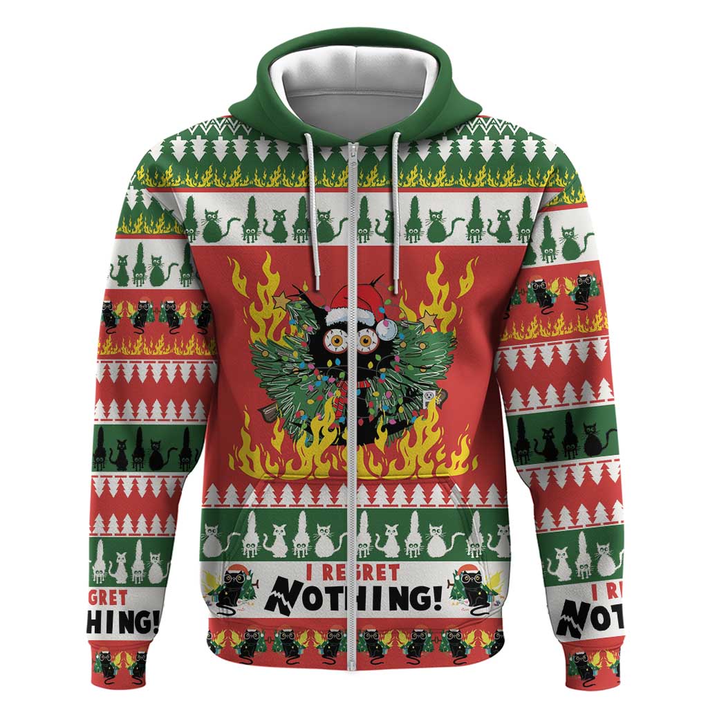 Merry Cat-Mas Hoodie Christmas It's Fine I'm Fine Everything is Fine LT9