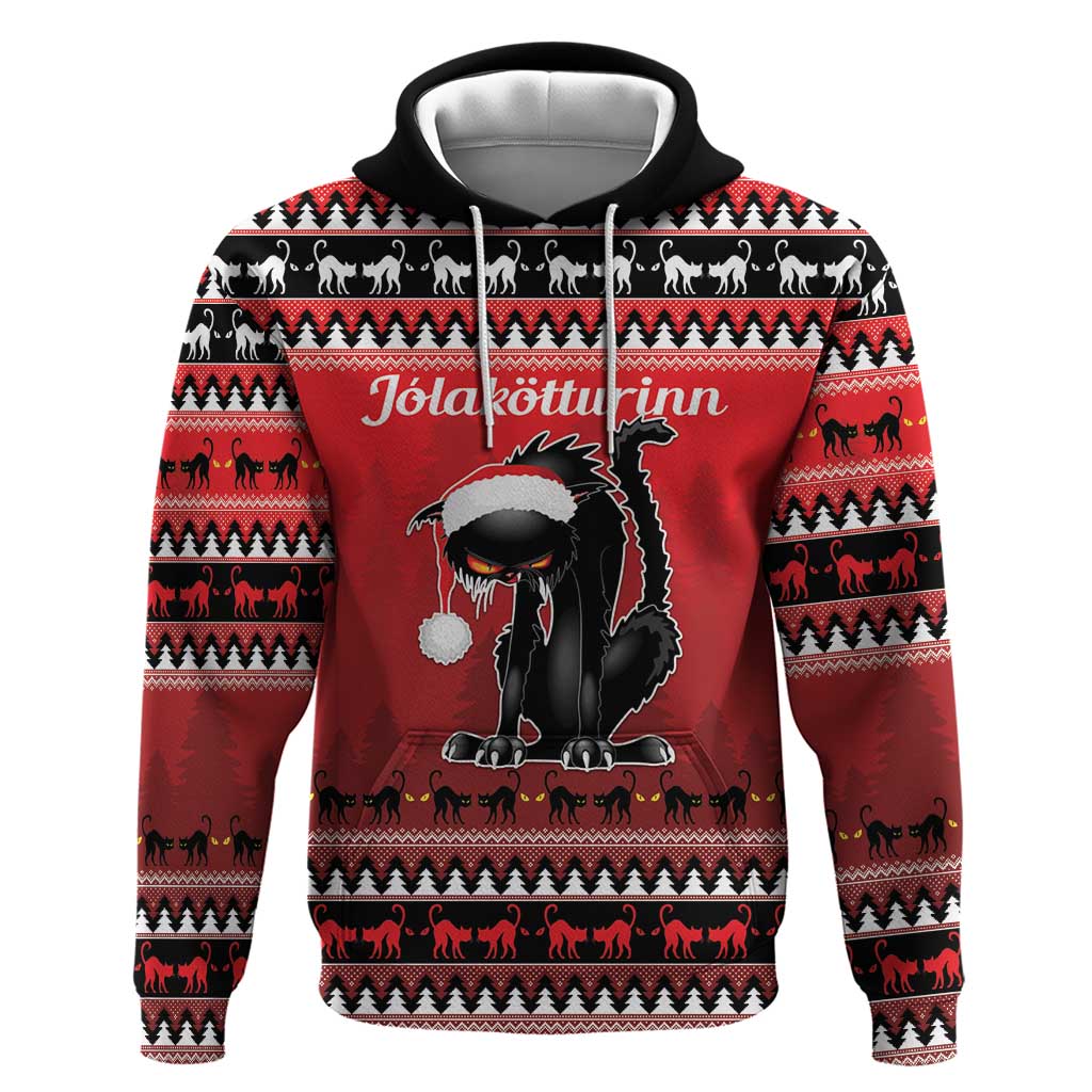 Jolakotturinn Iceland Hoodie Yule Cat Merry Christmas LT9