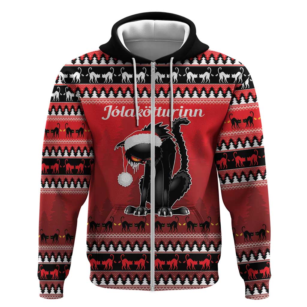 Jolakotturinn Iceland Hoodie Yule Cat Merry Christmas LT9