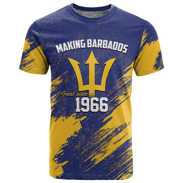 Black Barbadians Pride Est 1966 T shirt LT9
