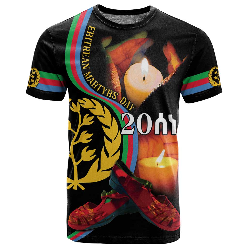Personalized Afro-Eritrea Maelti Siwuat T shirt Candle Vigil Glory To Our Martyrs Eritrea LT9