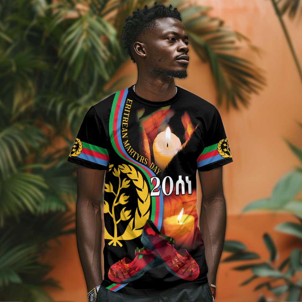 Personalized Afro-Eritrea Maelti Siwuat T shirt Candle Vigil Glory To Our Martyrs Eritrea LT9