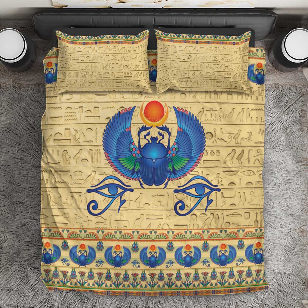 Ancient Egypt Scarab Beetle Bedding Set LT9