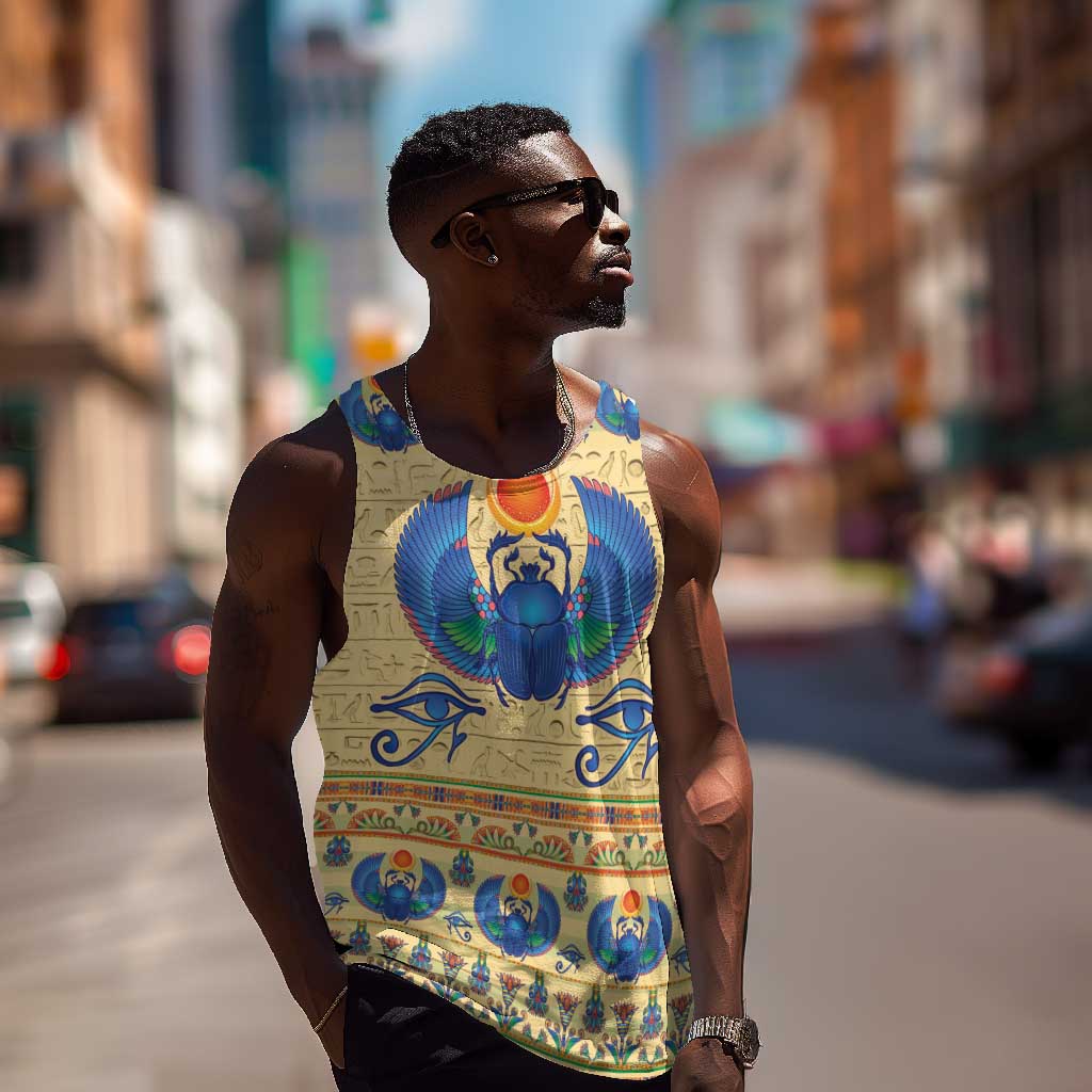Ancient Egypt Scarab Beetle Men Tank Top LT9