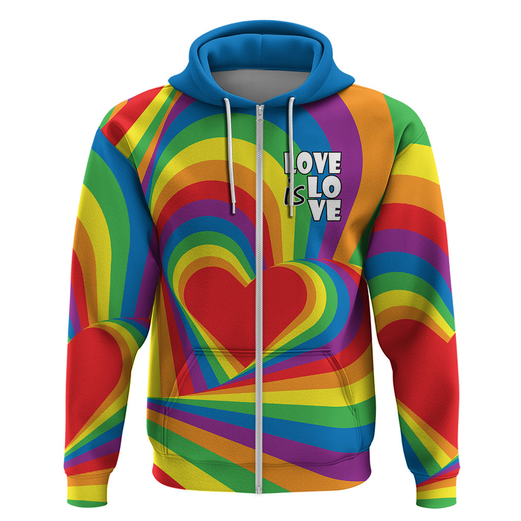Pride LGBT Love is Love Hoodie Rainbow Vibe LT9