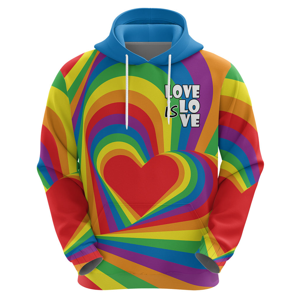 Pride LGBT Love is Love Hoodie Rainbow Vibe LT9