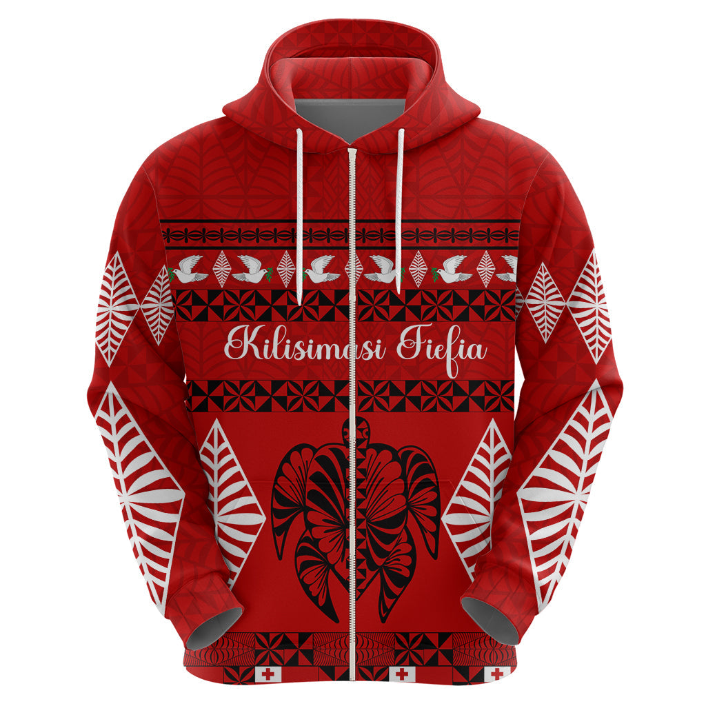 Personalised Tonga Kilisimasi Fiefia Hoodie Merry Christmas with Turtle Ngatu Pattern LT9