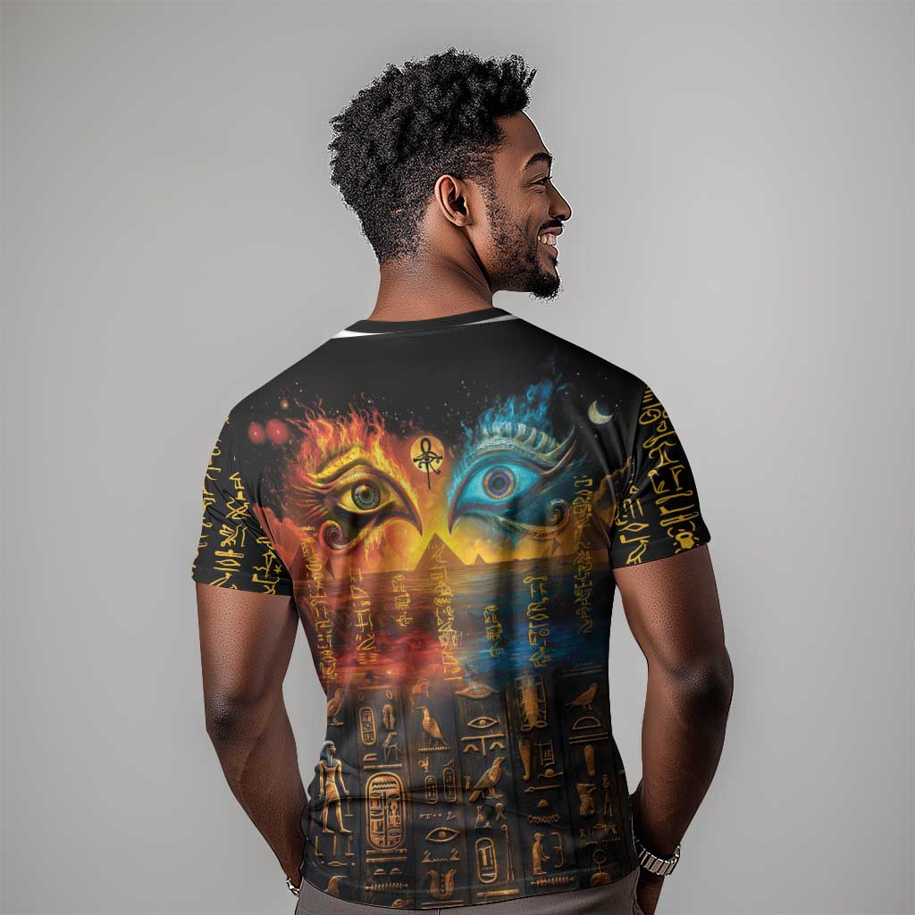 Eye of Ra and Eye of Horus T shirt Power and Magic Ancient Egyptian Mythology LT9