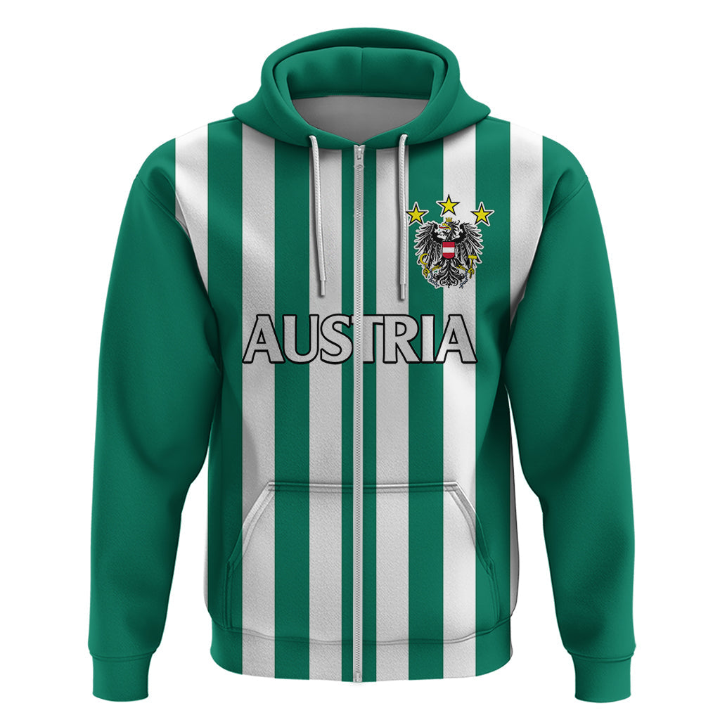 Austria Hoodie Austrian Coat Of Arms Minimalist Green Style No1 LT9