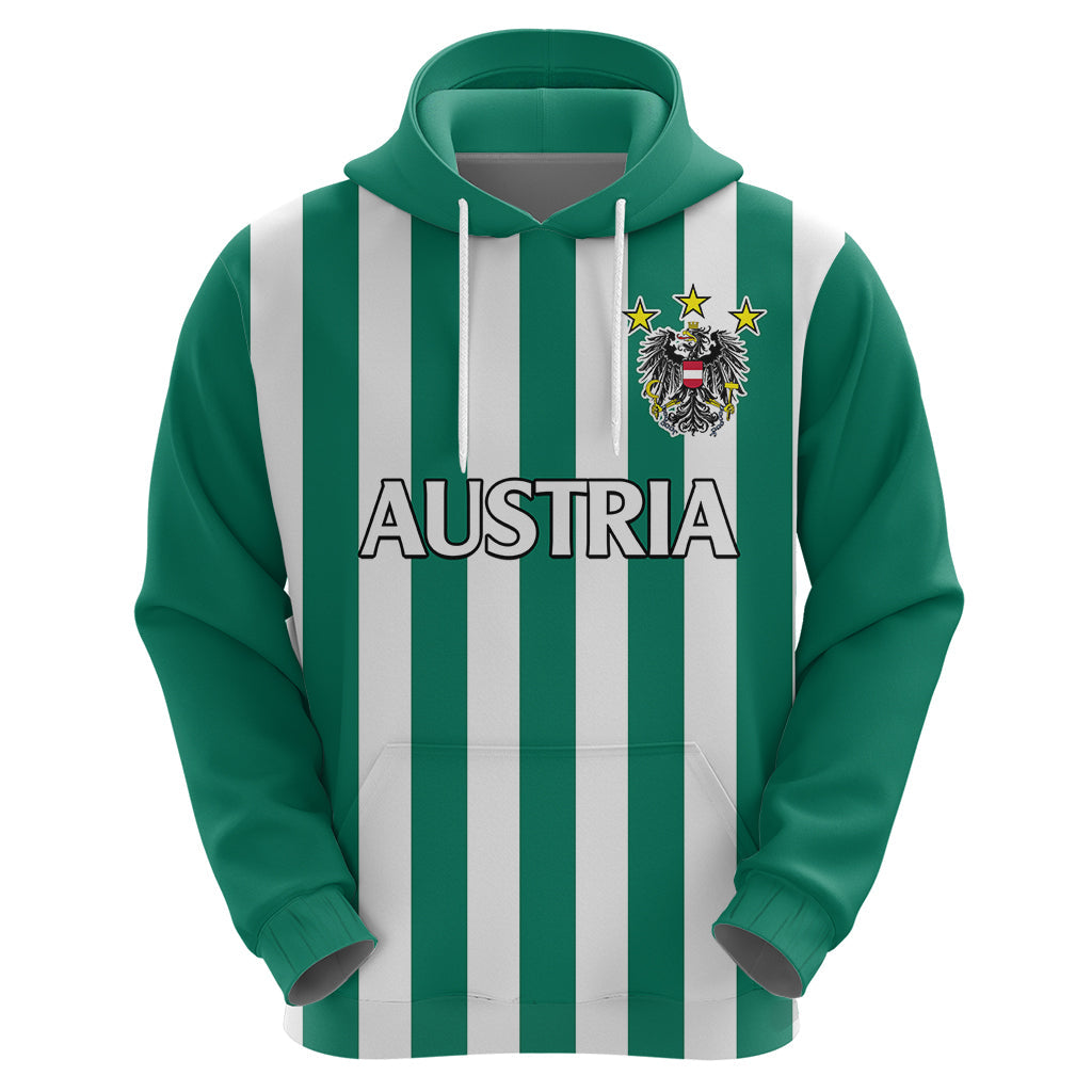 Austria Hoodie Austrian Coat Of Arms Minimalist Green Style No1 LT9