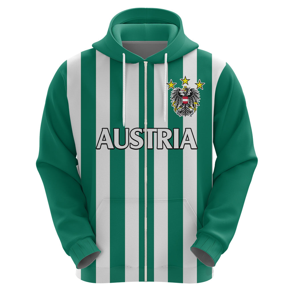 Austria Hoodie Austrian Coat Of Arms Minimalist Green Style No1 LT9