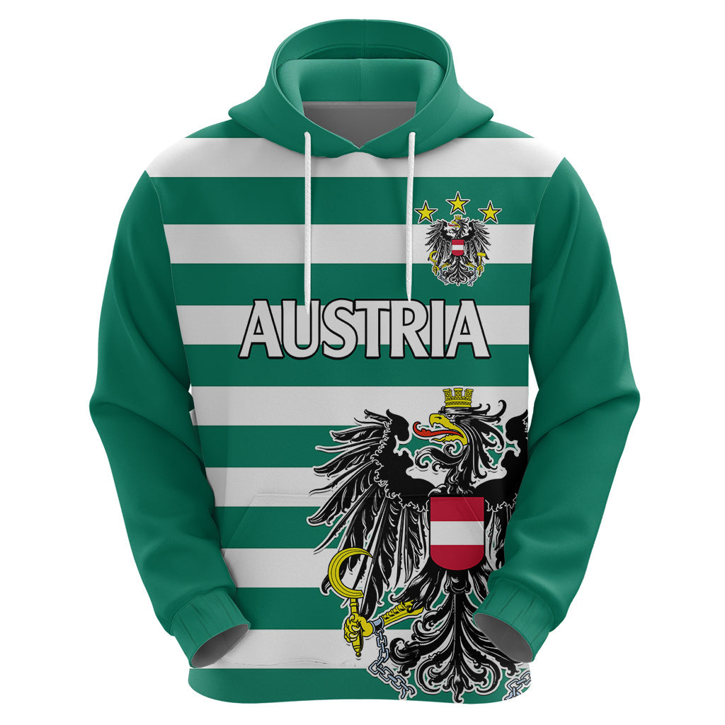 Austria Hoodie Austrian Coat Of Arms Minimalist Green Style No2 LT9