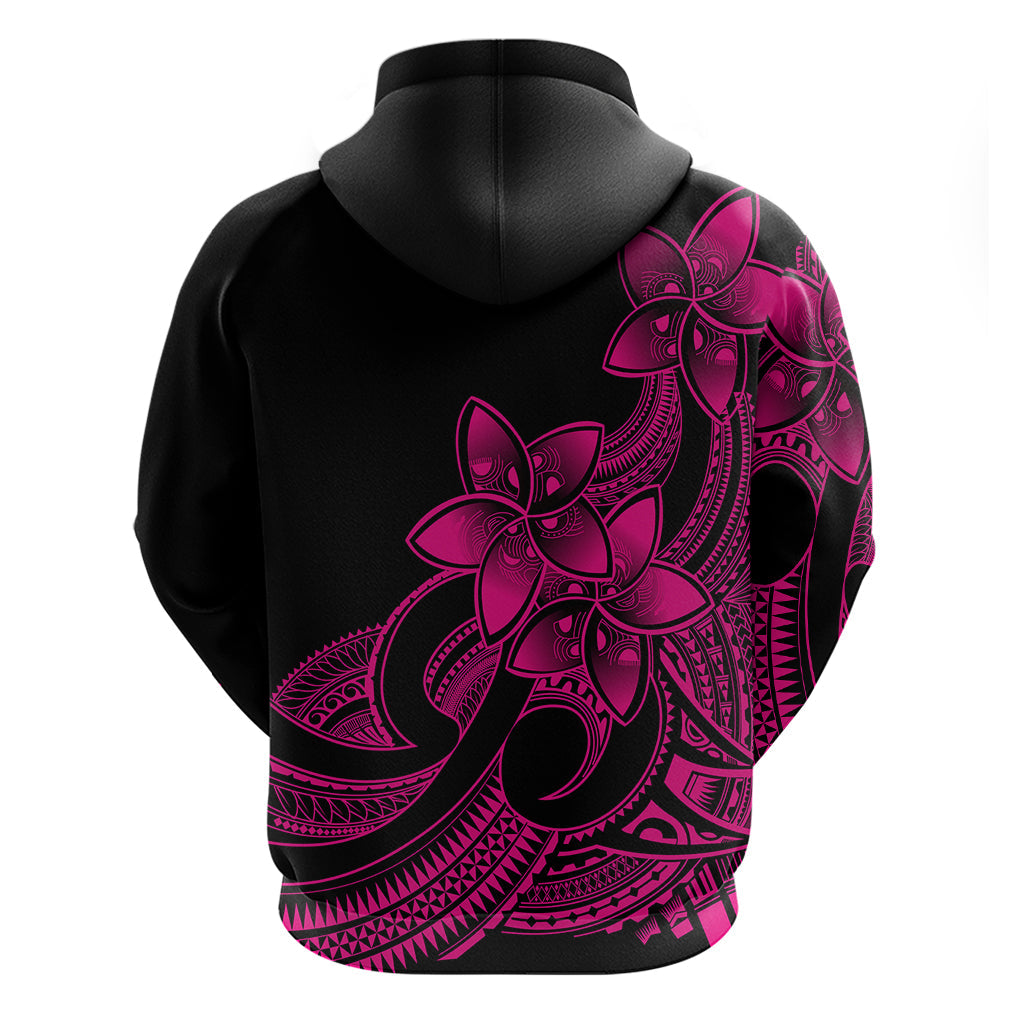 Polynesian Pride Plumeria Flowers Hoodie Polynesian Tribal Pink Vibe LT9
