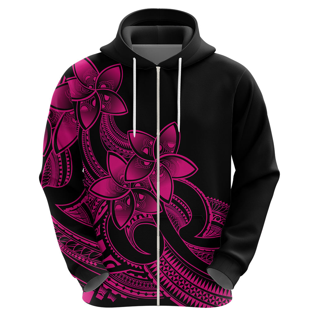 Polynesian Pride Plumeria Flowers Hoodie Polynesian Tribal Pink Vibe LT9