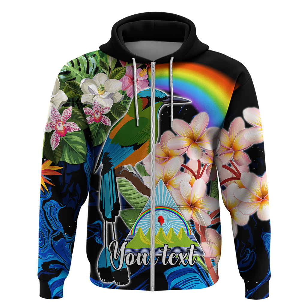 Personalised Nicaragua Hoodie Guardabarranco and Beauty Sacuanjoche Sprit LT9