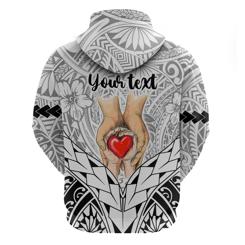 Personalised Polynesian Father's Day Gift For Dad Hoodie Super Father In The World - Black Polynesian Pattern LT9
