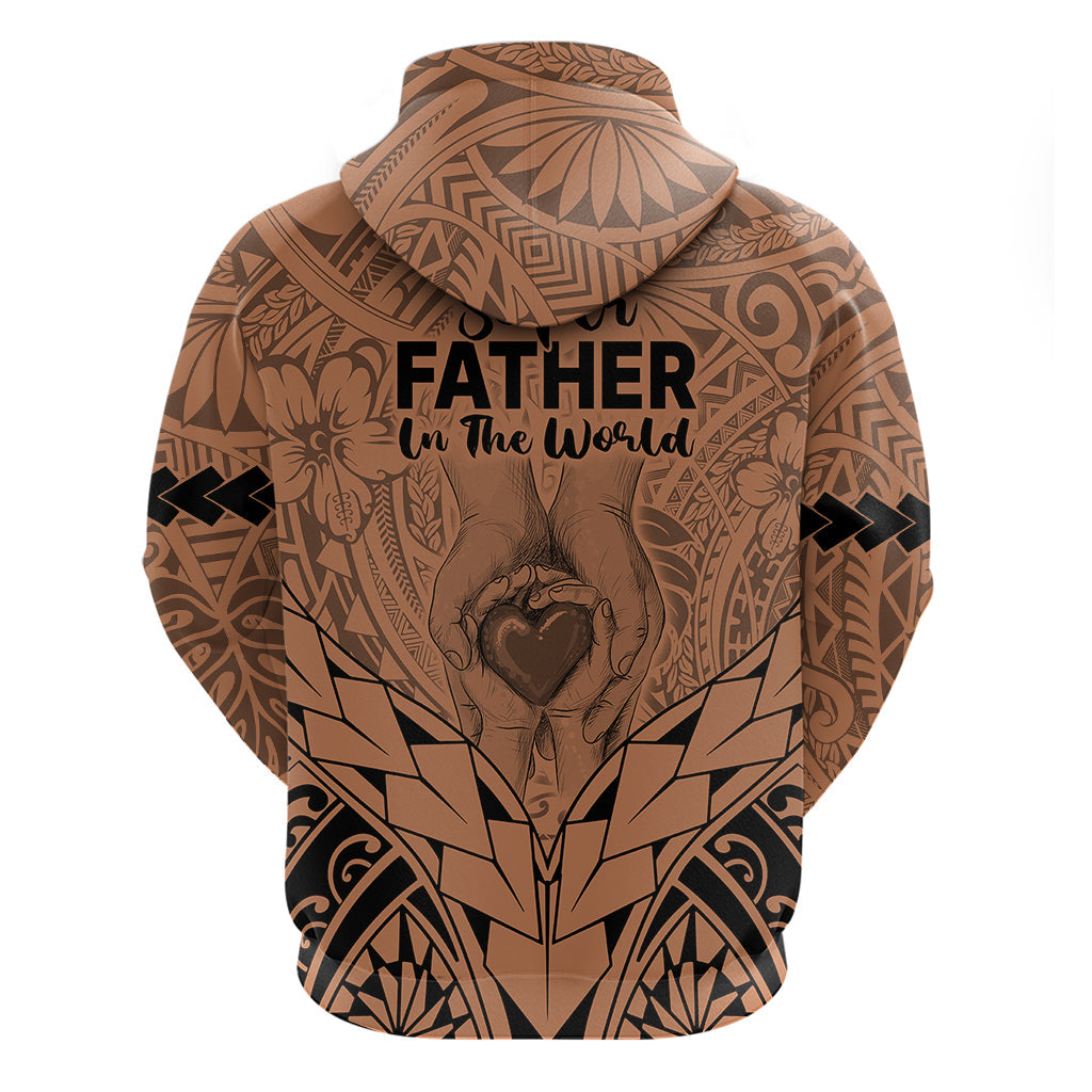 Polynesian Father's Day Gift For Dad Hoodie Super Father In The World - Nude Polynesian Pattern LT9