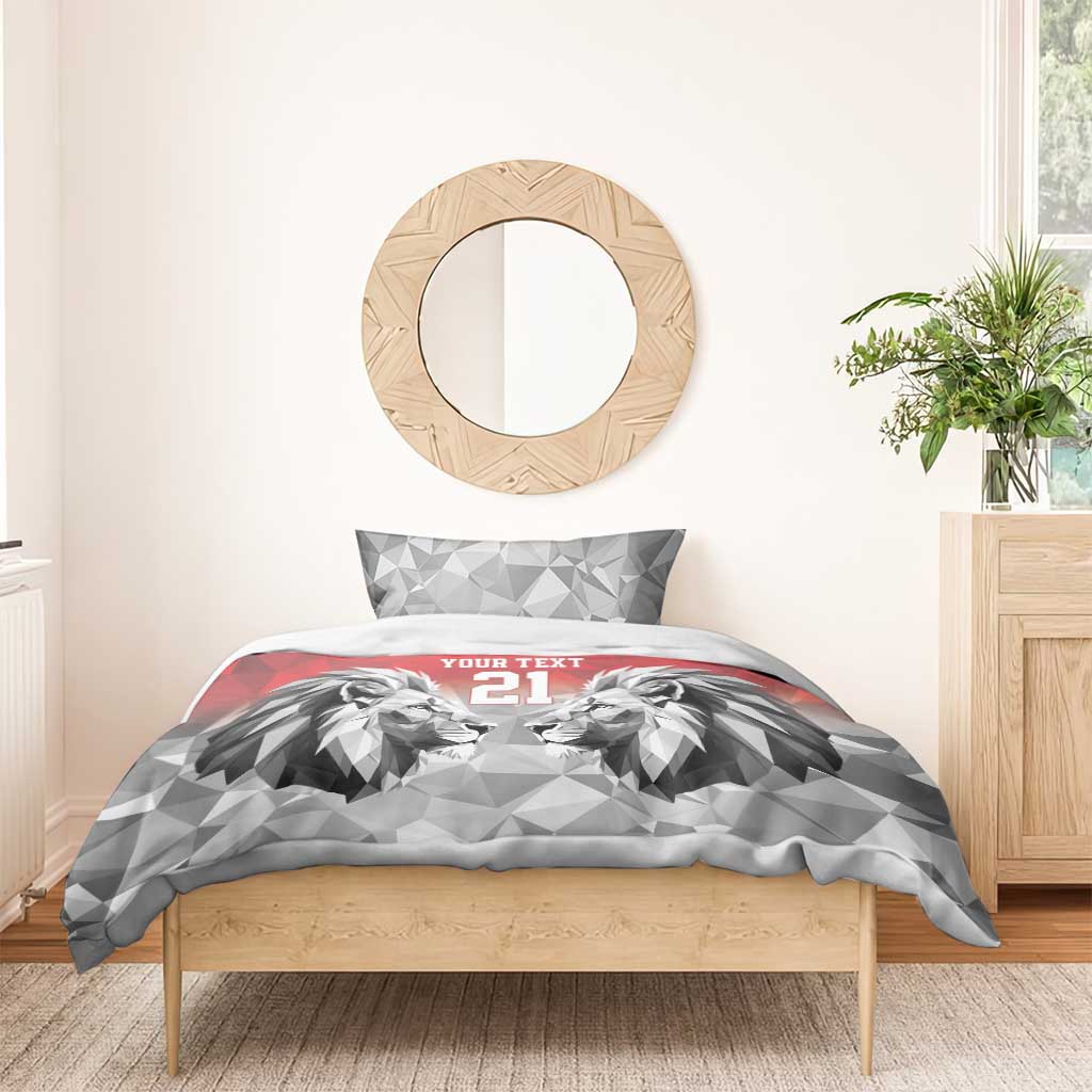 Custom Rugby Africa Kenya Bedding Set Red Kenyan 22-23 Motif LT9