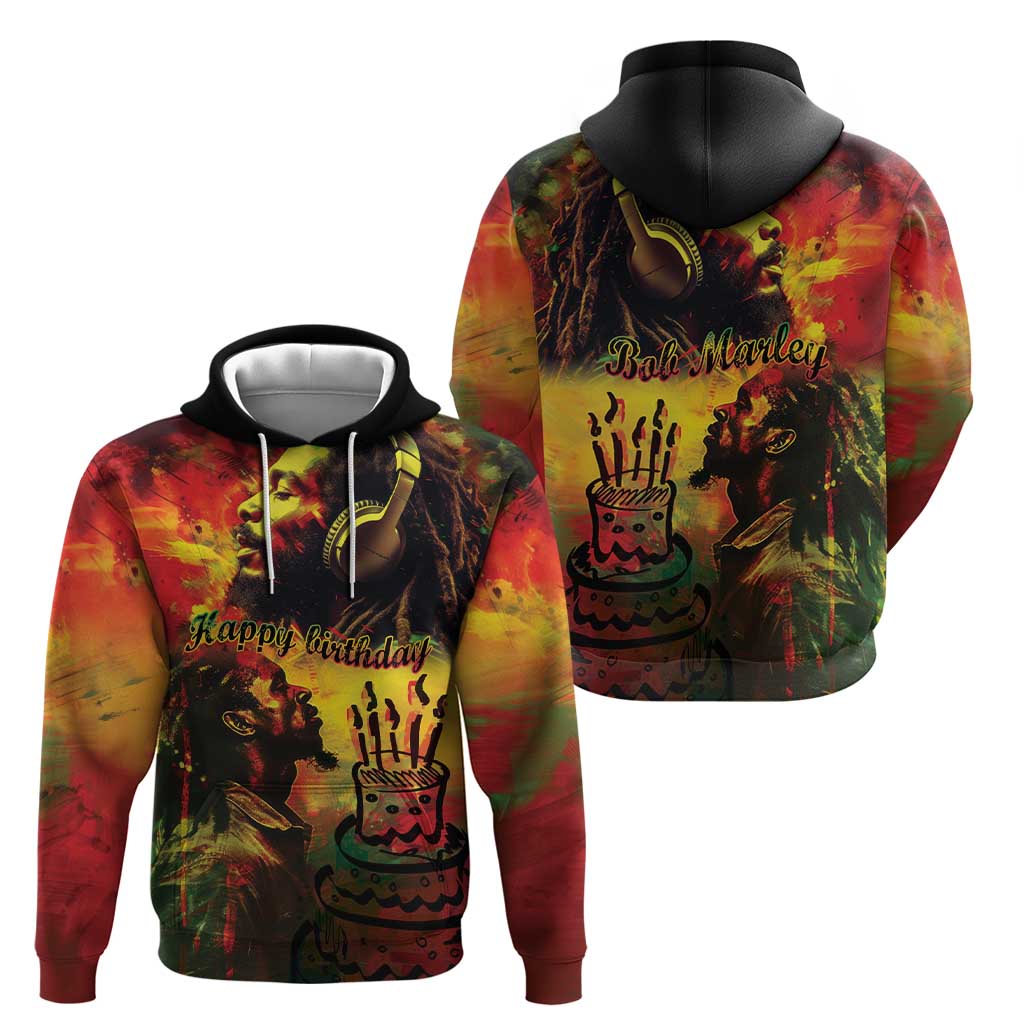 Happy Birthday King of Reggae Hoodie LT9