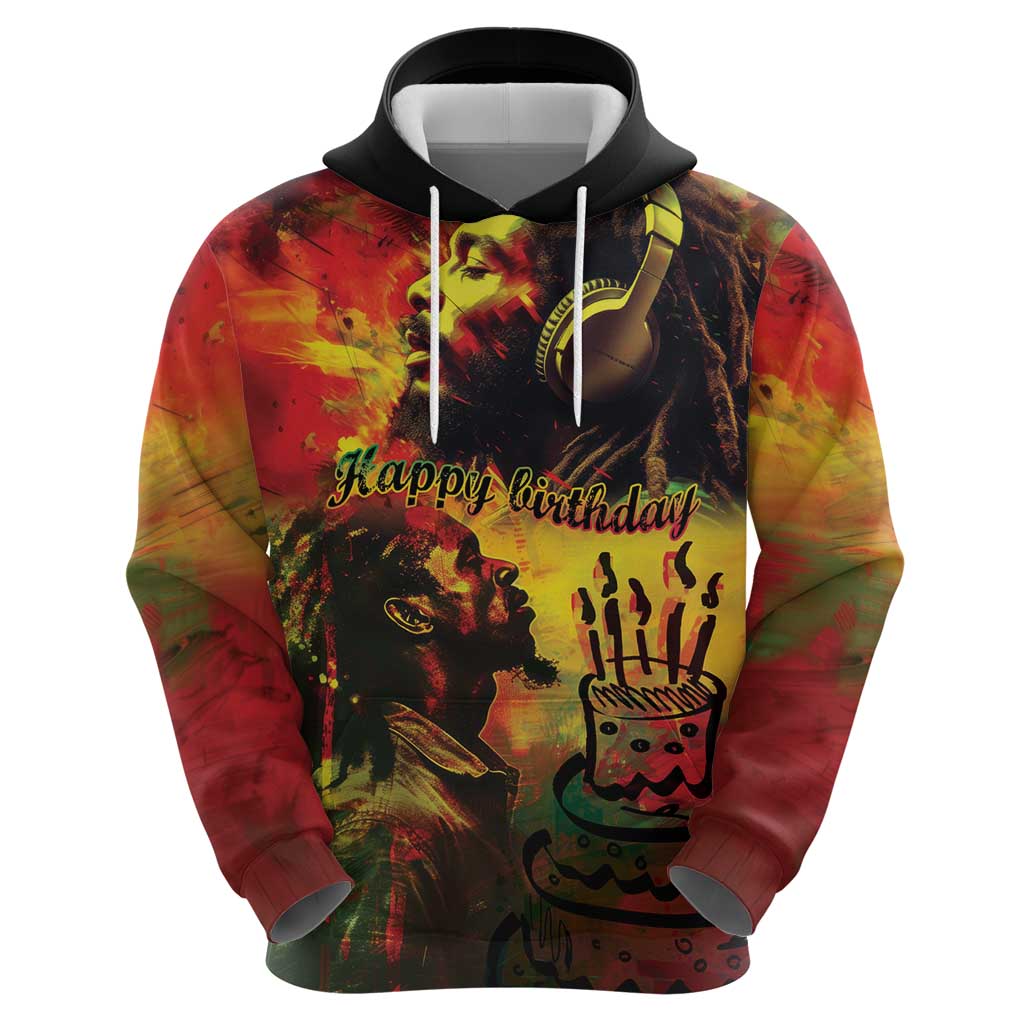 Happy Birthday King of Reggae Hoodie LT9