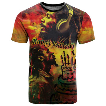 Happy Birthday King of Reggae T shirt LT9