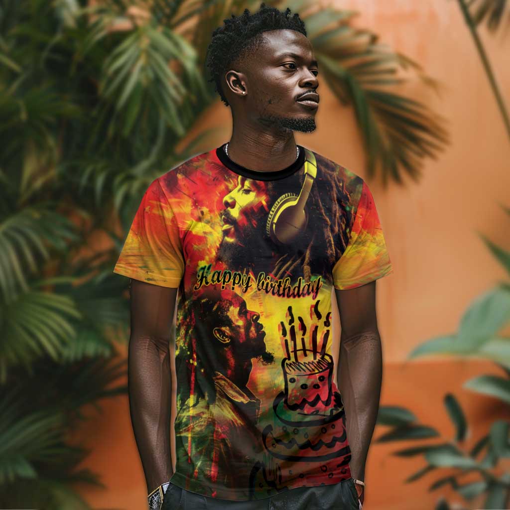 Happy Birthday King of Reggae T shirt LT9