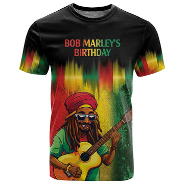 Honoring Reggae Legend Bob Birthday T shirt LT9