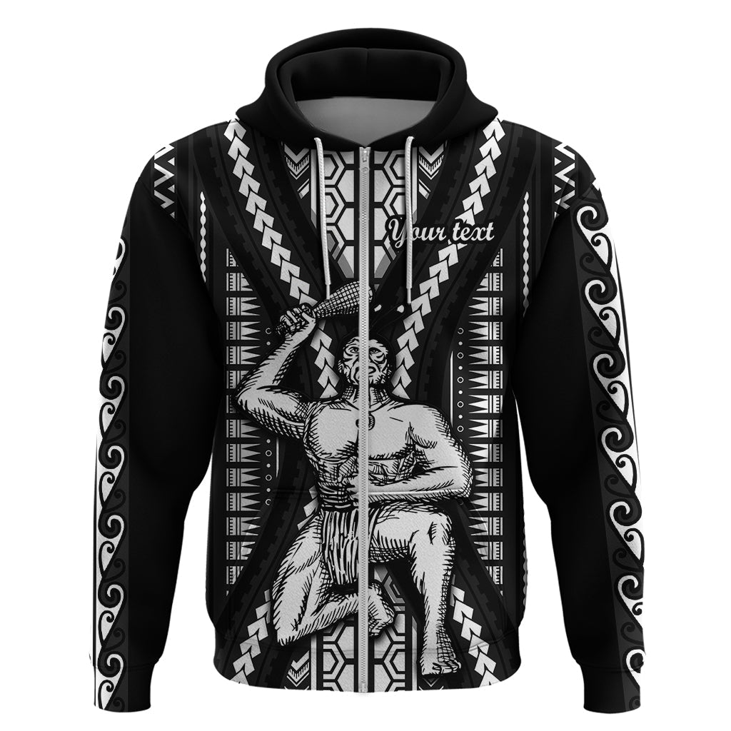Custom Maori Fathers Day New Zealand Hoodie Aroha Ahau Ki A Koe Papa - Black LT9
