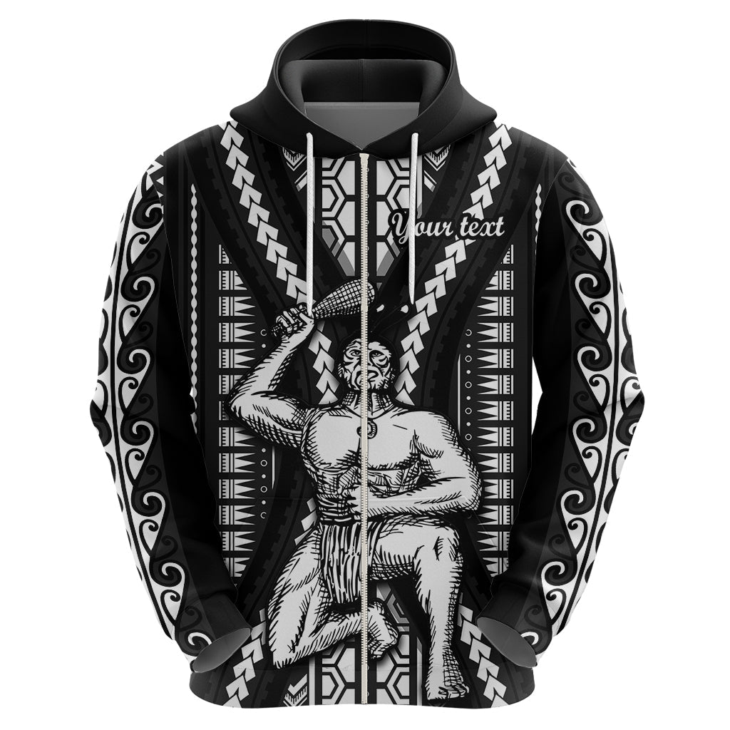 Custom Maori Fathers Day New Zealand Hoodie Aroha Ahau Ki A Koe Papa - Black LT9