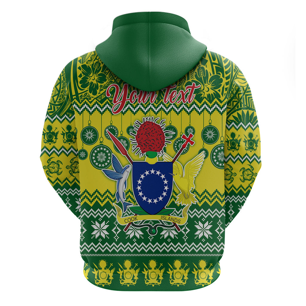 Personalised Cook Islands Christmas Hoodie Santa Beach Meri Kiritimiti LT9