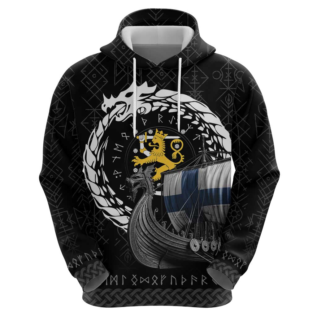 Finland Viking Drakkar Hoodie Viking Blood LT9