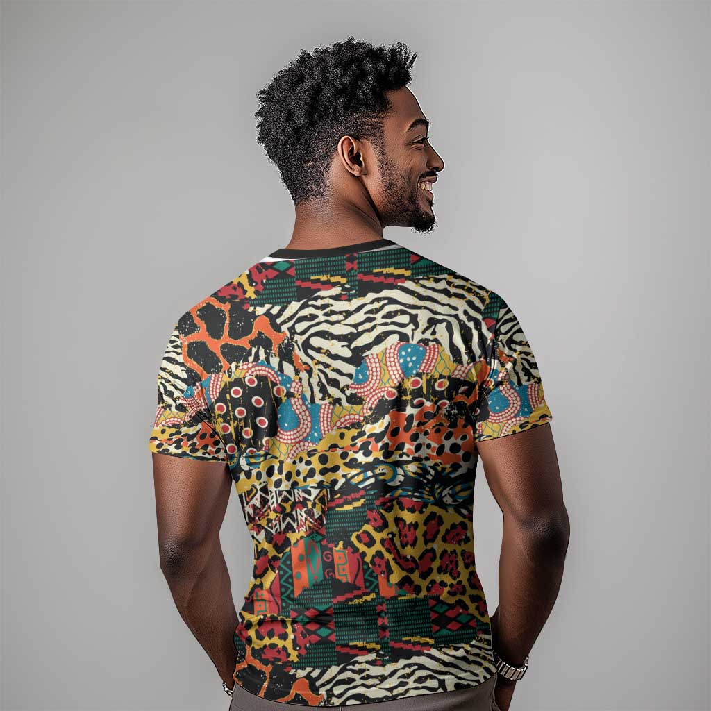 African Mixed Wild Animal Skins T shirt LT9
