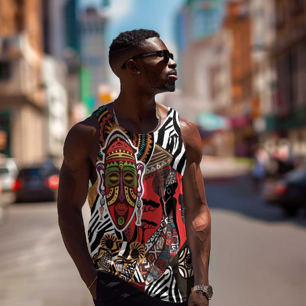 Beautiful African Women Ethnic Motifs Men Tank Top LT9