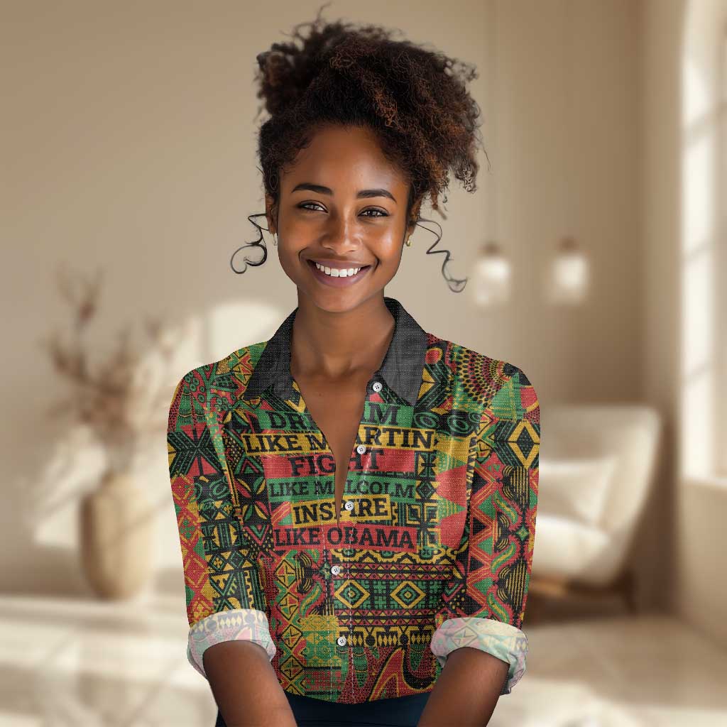 Black History Black Month Dream Like Women Casual Shirt LT9