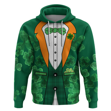 Happy St Patricks Day We Wear Green Suit Hoodie LT9