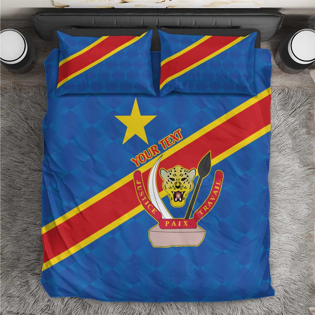 Africa DR of the Congo Personalized Bedding Set Flag Style LT9