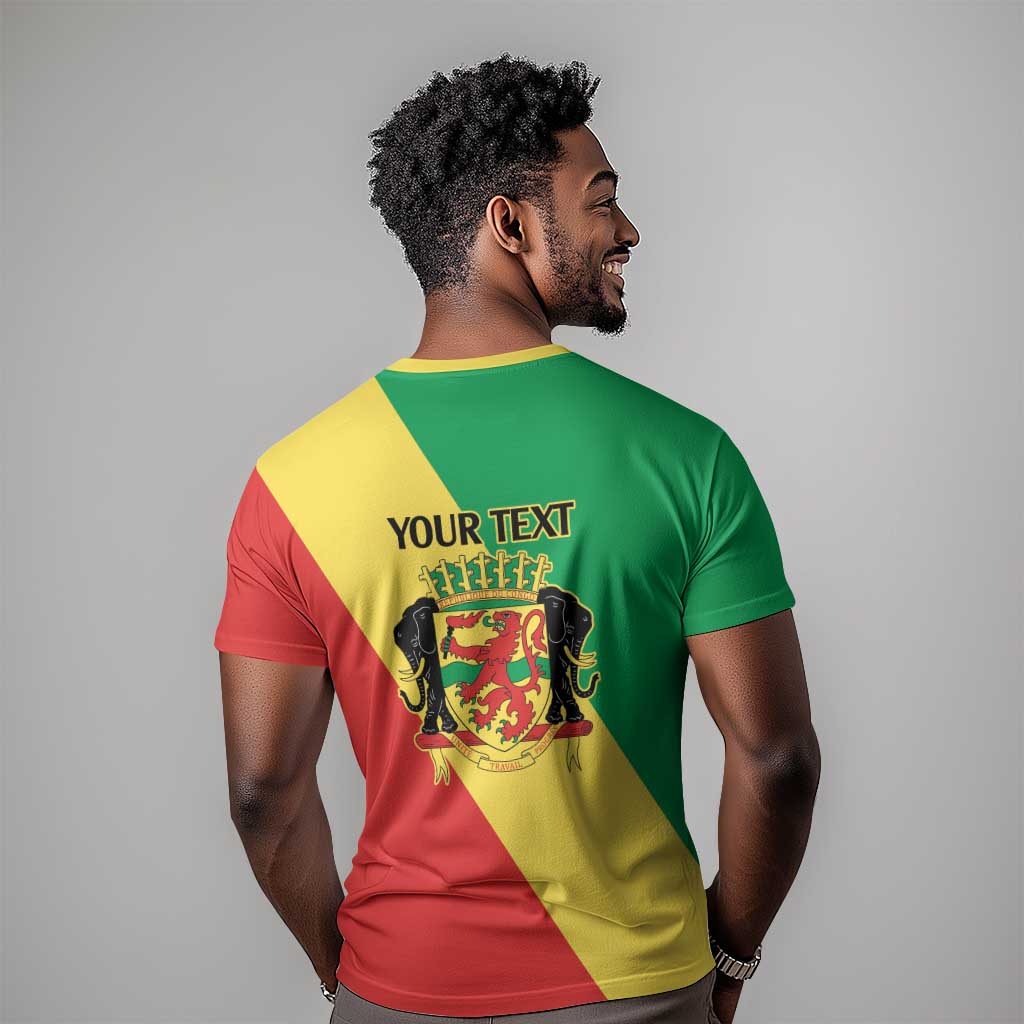 Republic of The Congo Personalized T shirt Simple Flag Style LT9