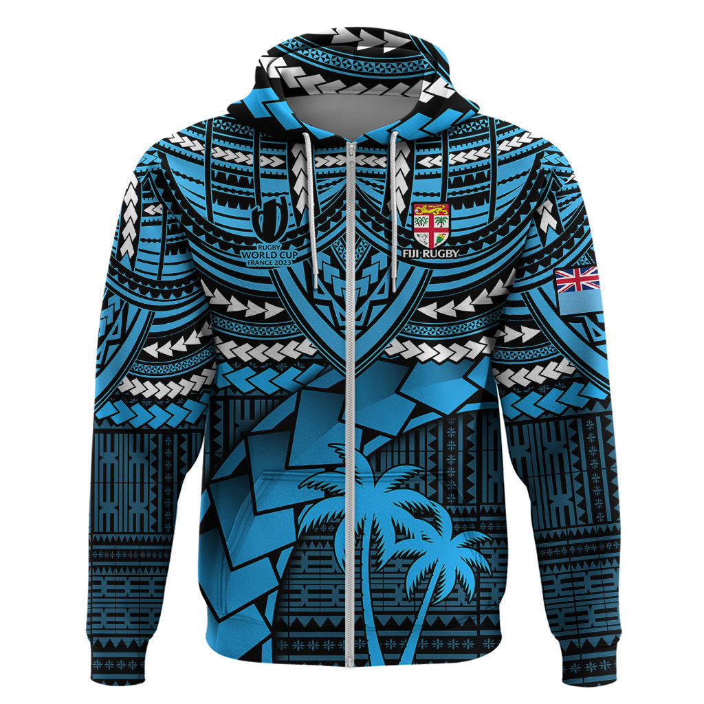 Fiji Rugby Hoodie Go Fijian Tapa Arty with World Cup Vibe LT9