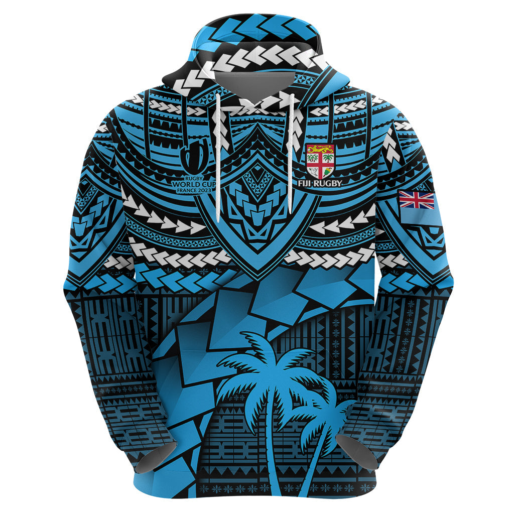 Fiji Rugby Hoodie Go Fijian Tapa Arty with World Cup Vibe LT9
