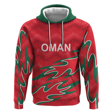 Custom Oman Cricket Hoodie 2016 Vintage Away Retro LT9