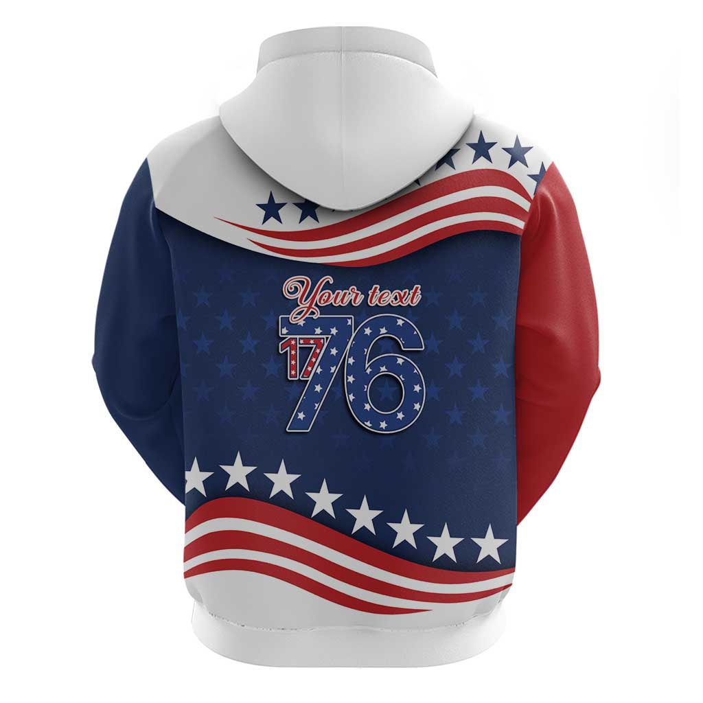 July 4th 1776 American Flag Vintage Personalized Hoodie USA Independence Day LT9