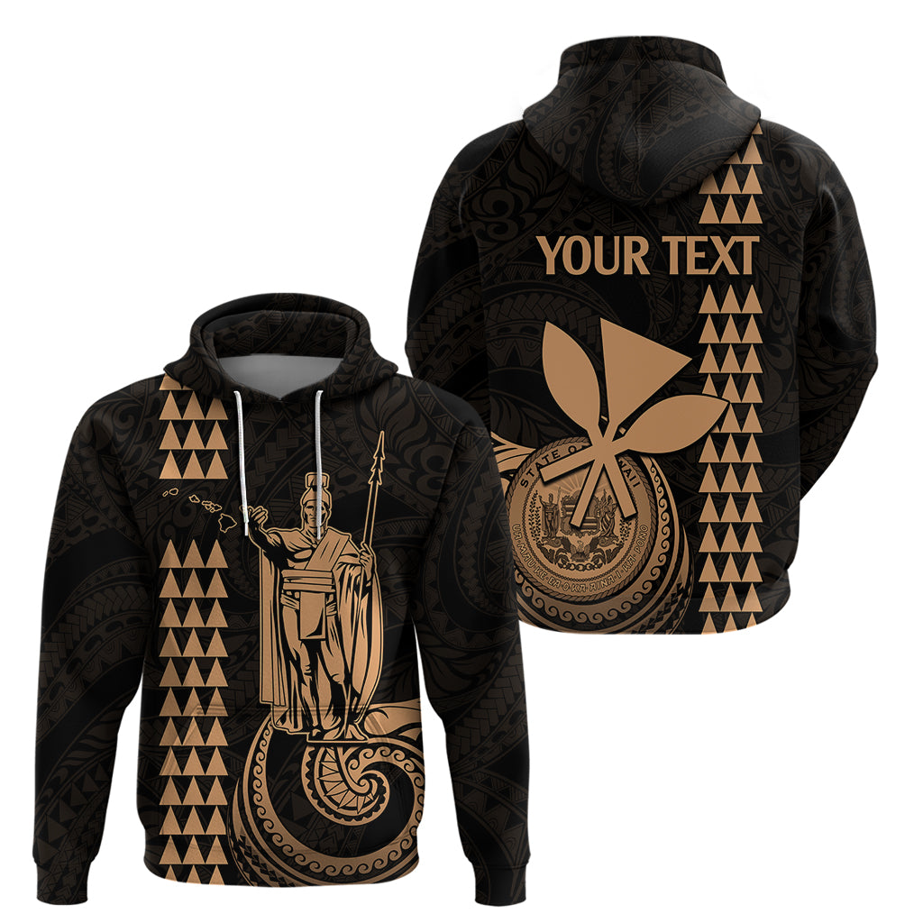 Custom Hawaii Hoodie King Kamehameha - Nude LT9